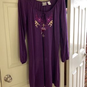 3/$18 🇺🇸 Embroidered Purple Dress